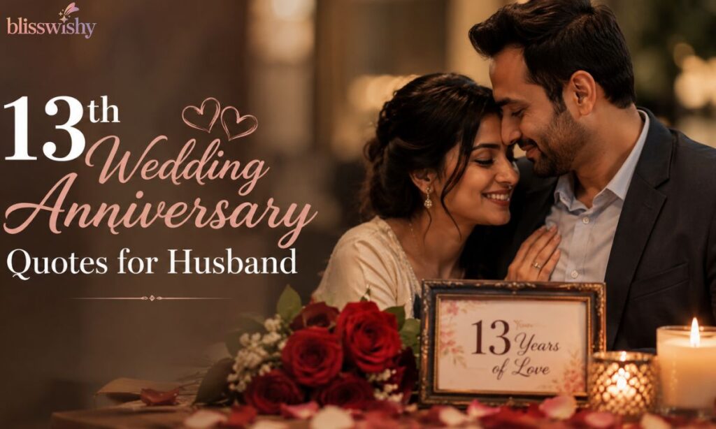 13th Wedding Anniversary Quotes for Husband