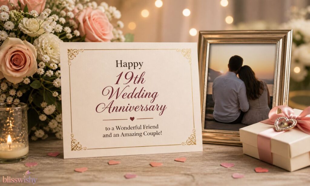 19th Wedding Anniversary Wishes for Friend