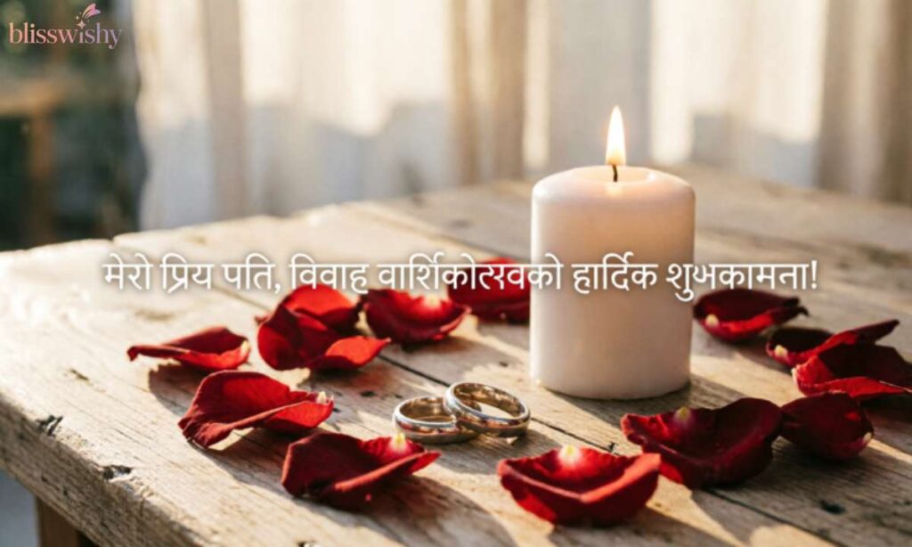 1st anniversary wishes for husband in nepali