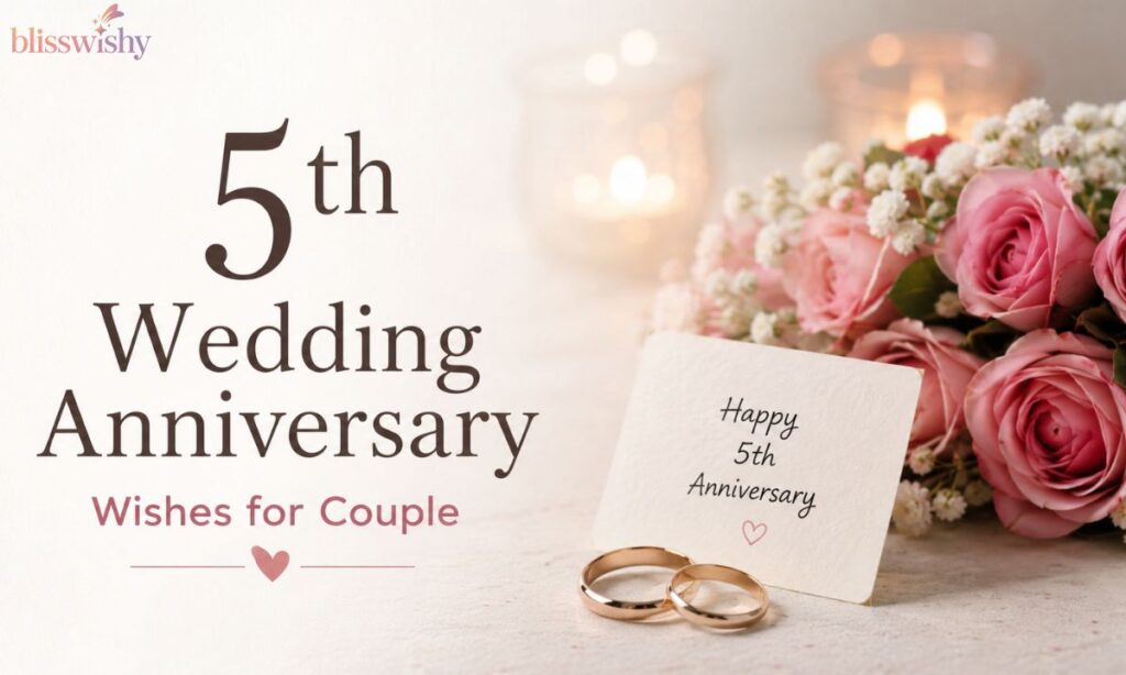 5th wedding anniversary wishes for couple