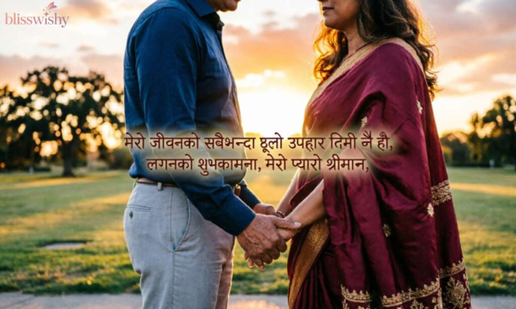Anniversary Wishes for Husband in Nepali