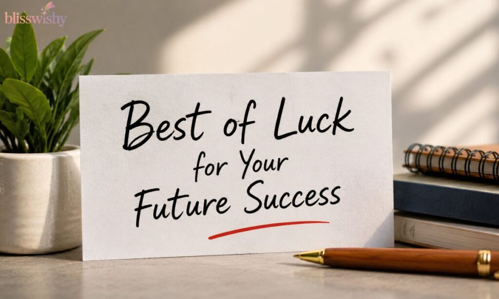 Best of Luck wishes for Future Success