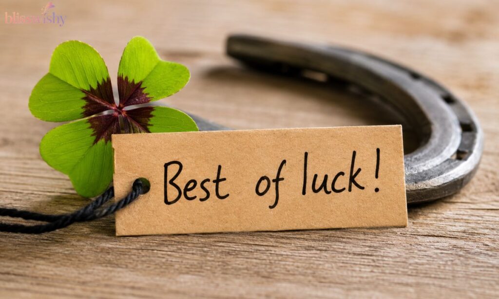 Best of luck wishes in english
