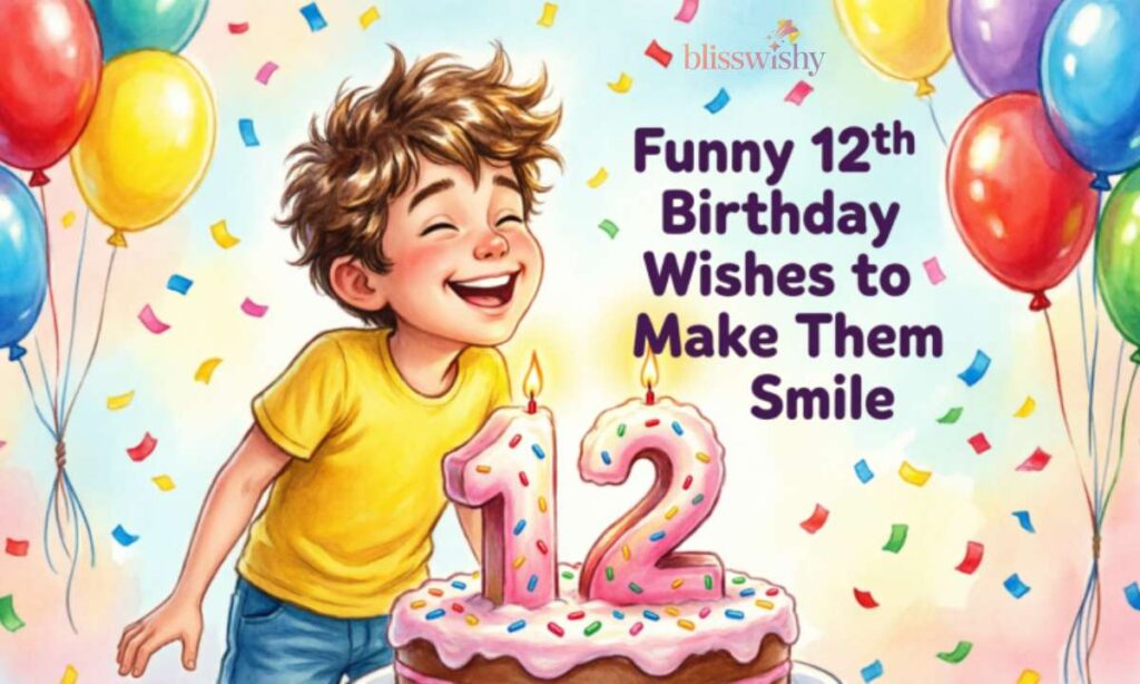 Funny 12th Birthday Wishes to Make Them Smile