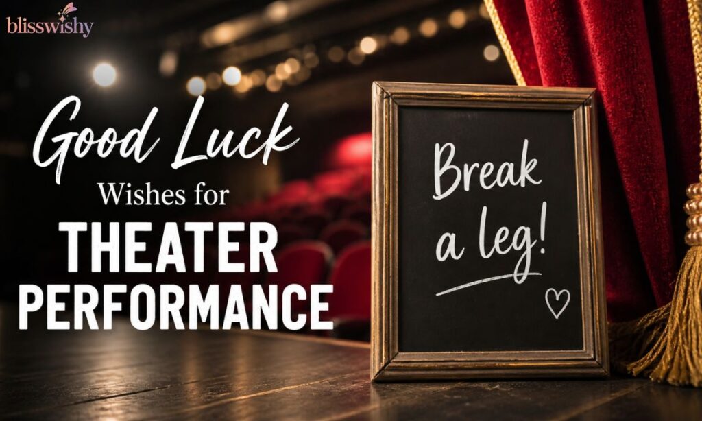 Good luck wishes for theater performance
