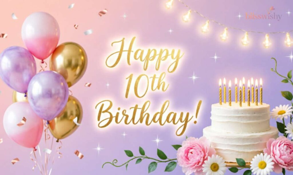 Happy 10th Birthday Wishes for Girls