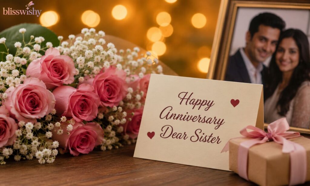 Heart touching anniversary wishes for sister