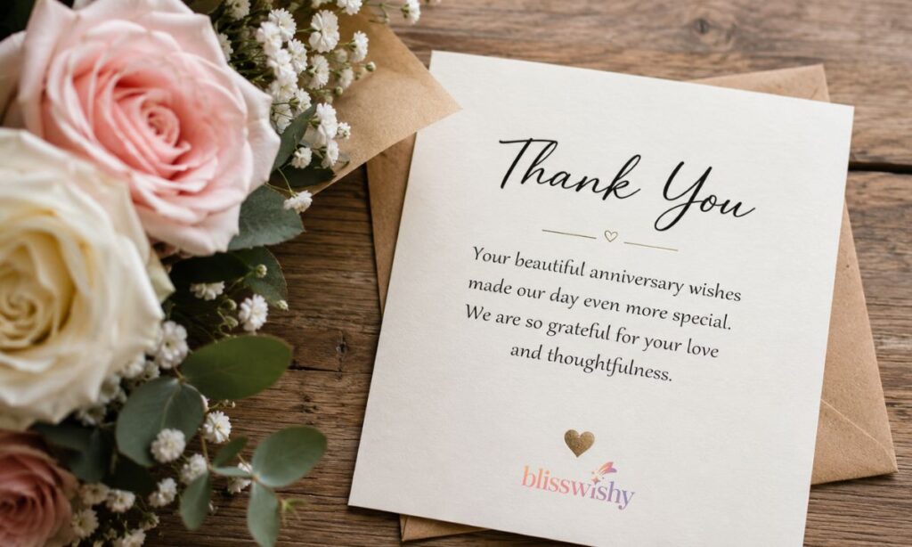 Thank you Message for Wedding Anniversary Wishes from Friends