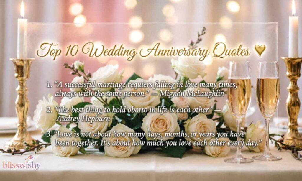 Top 10 Wedding Anniversary Quotes 💖