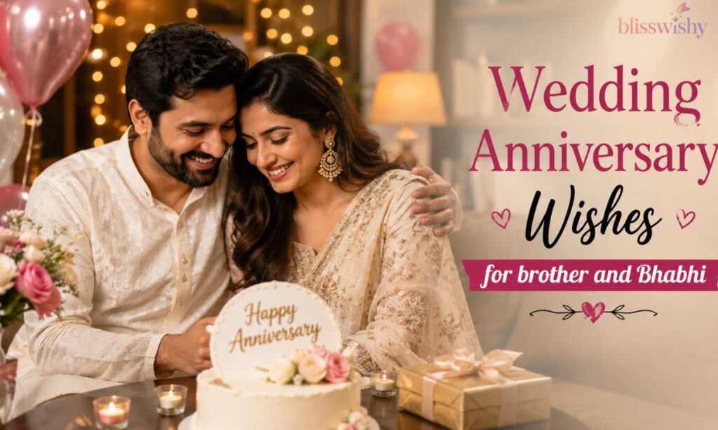 Wedding Anniversary Wishes for brother and Bhabhi