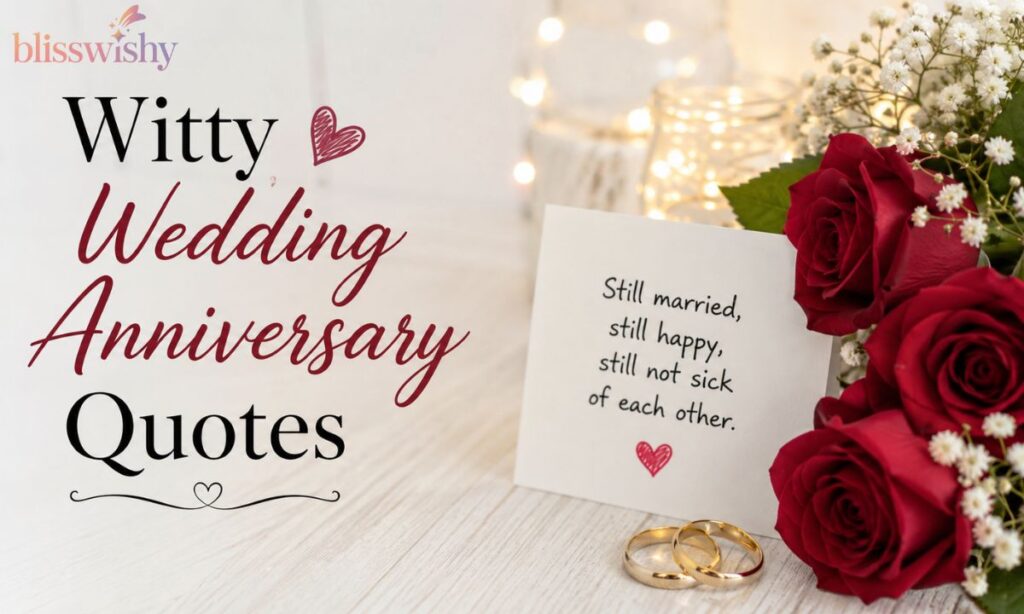 Witty Wedding Anniversary Quotes