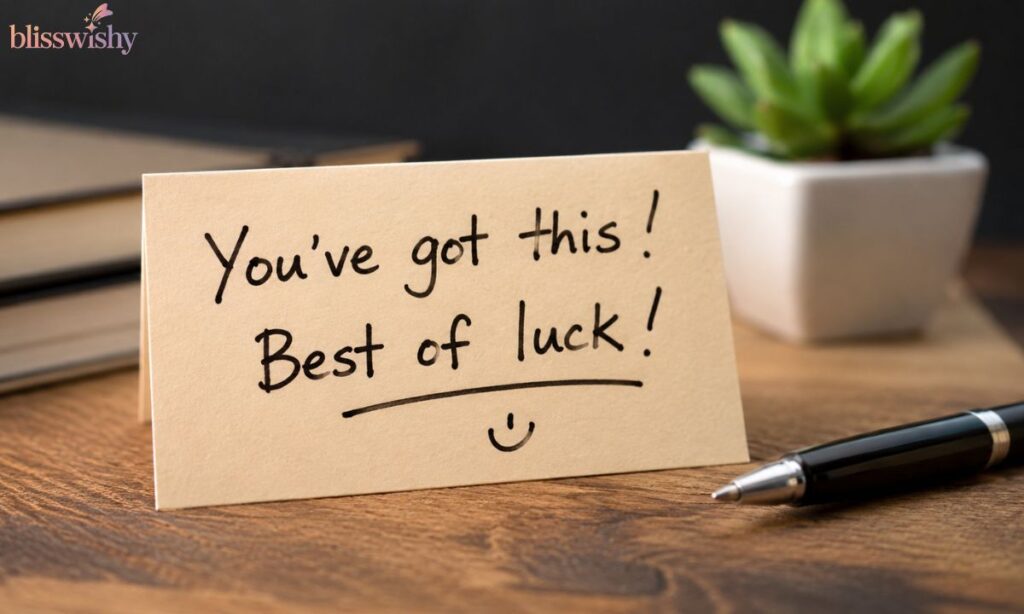 encouragement best of luck message