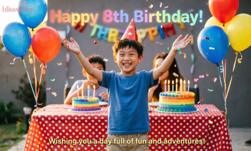 happy 8th birthday boy wishes
