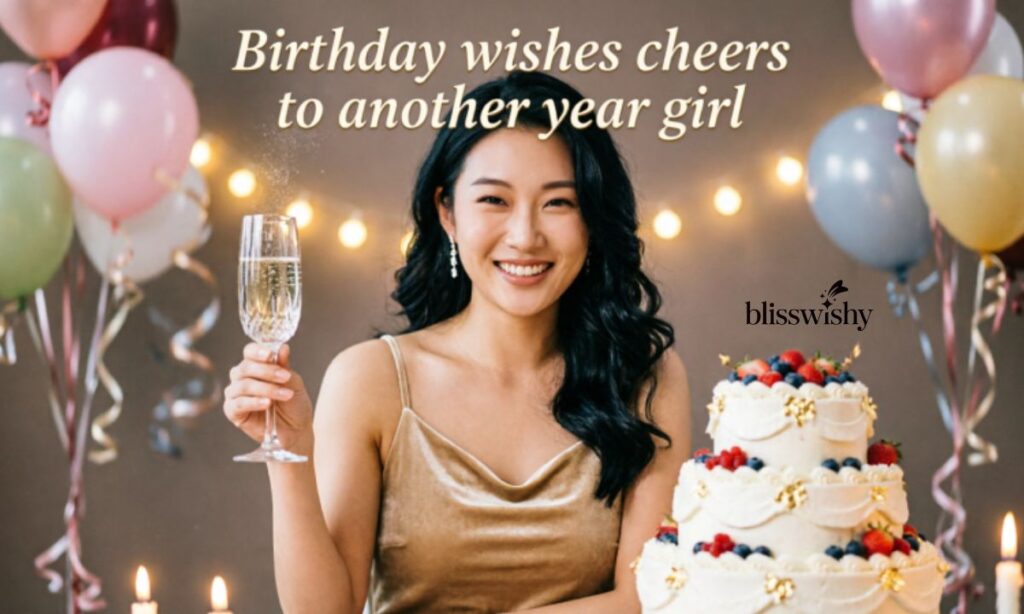 Birthday wishes cheers to another year girl