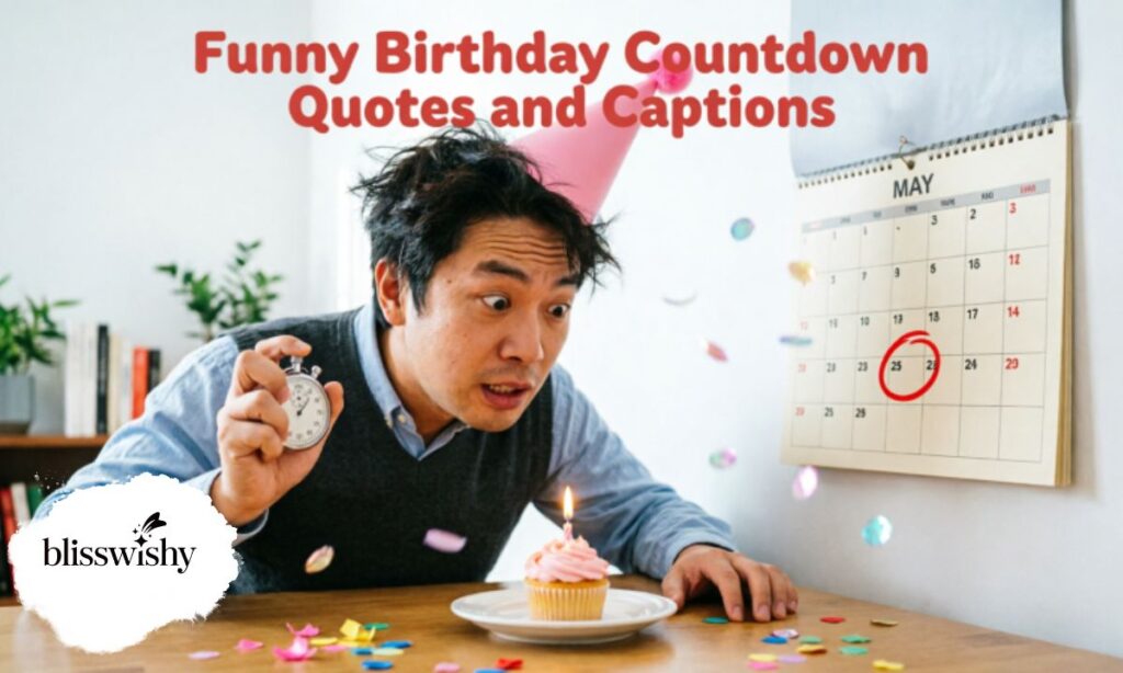 Funny birthday countdown quotes and captions