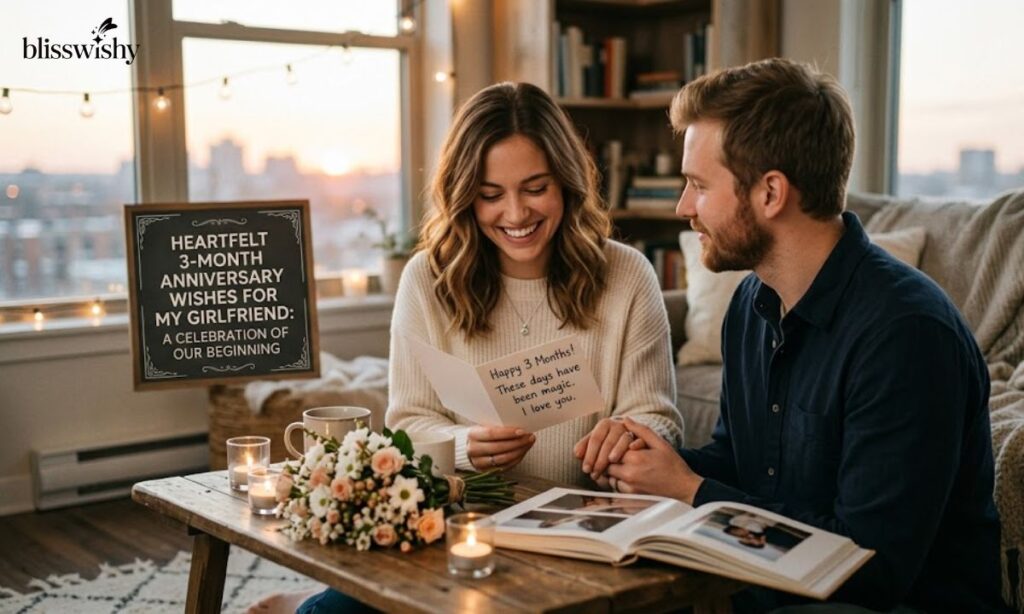 Heartfelt 3-Month Anniversary Wishes for Girlfriend