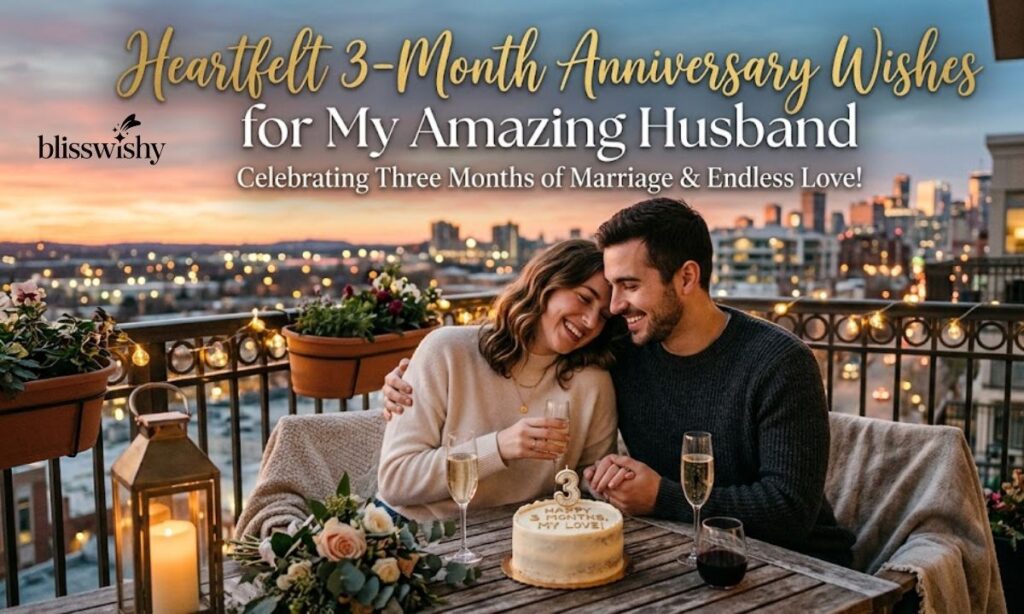 Heartfelt 3-Month Anniversary Wishes for Husband