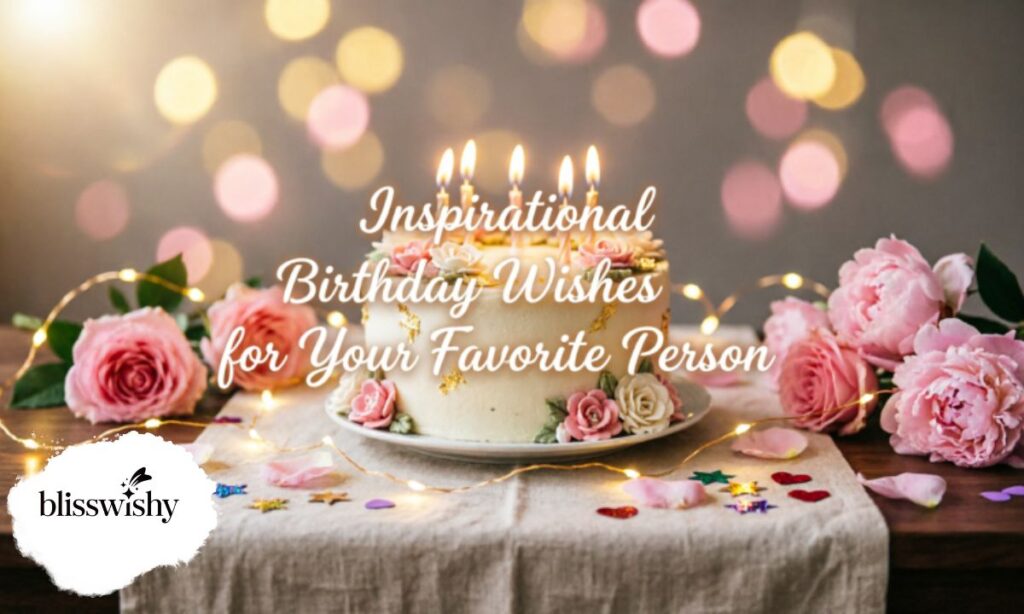 Inspirational birthday wishes for your favorite person