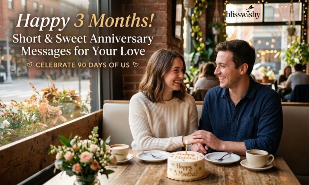 Short and Sweet 3-Month Anniversary Messages