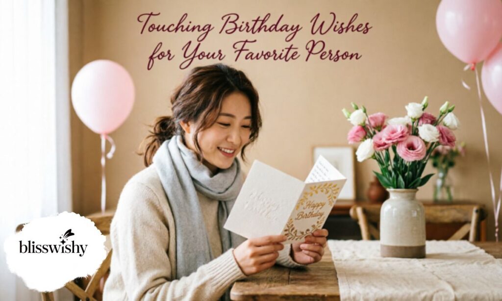 Touching birthday wishes for your favorite person