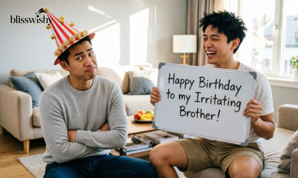 funny birthday wishes for irritating brother