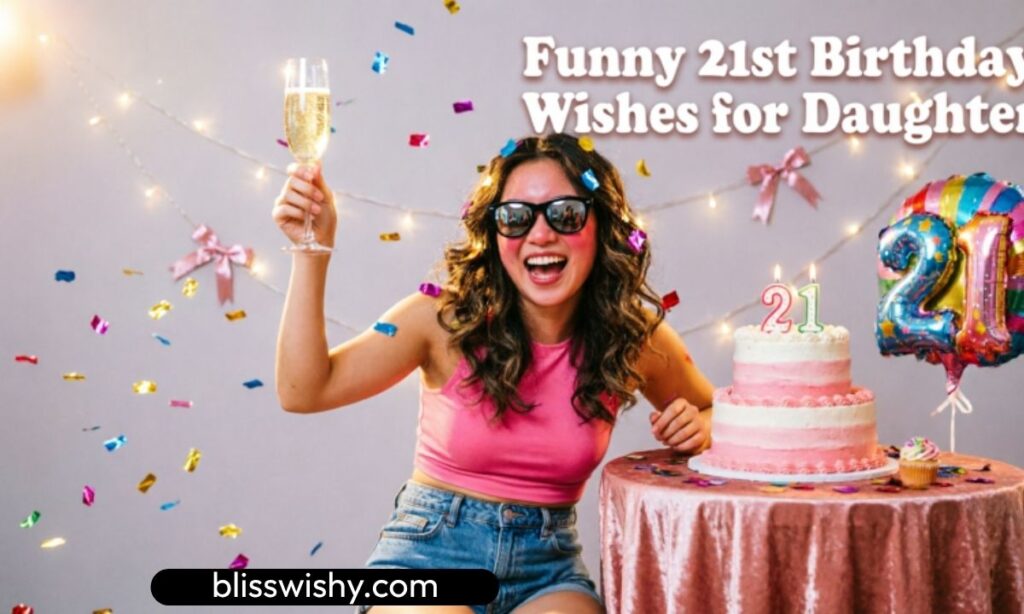 Funny 21st birthday wishes for daughter
