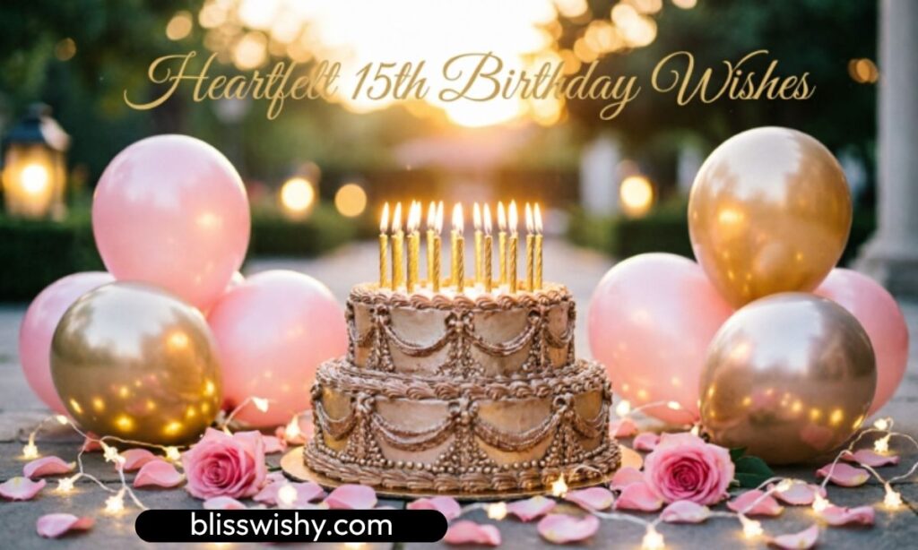 Heartfelt 15th Birthday Wishes