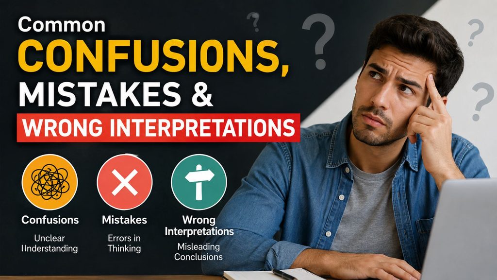 Common Confusions, Mistakes & Wrong Interpretations (2)