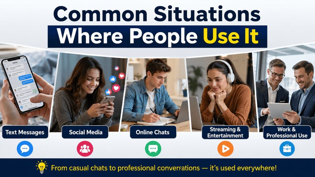 Common Situations Where People Use It