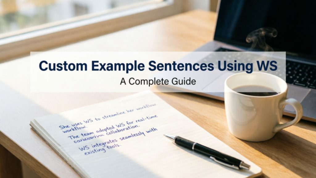 Custom Example Sentences Using WS