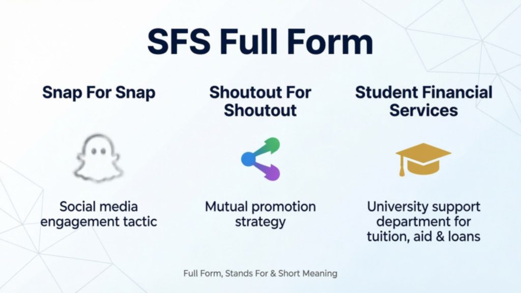 Full Form, Stands For & Short Meaning of SFS