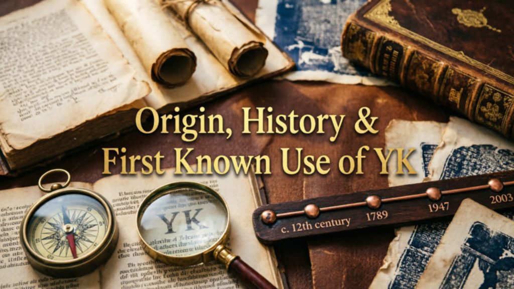 Origin, History & First Known Use of YK