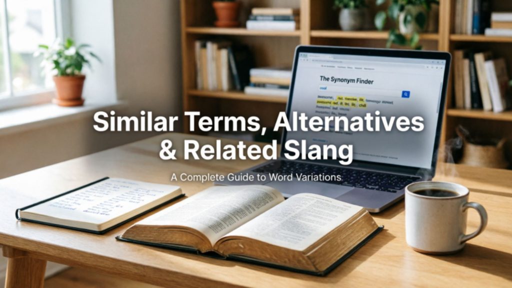 Similar Terms, Alternatives & Related Slang