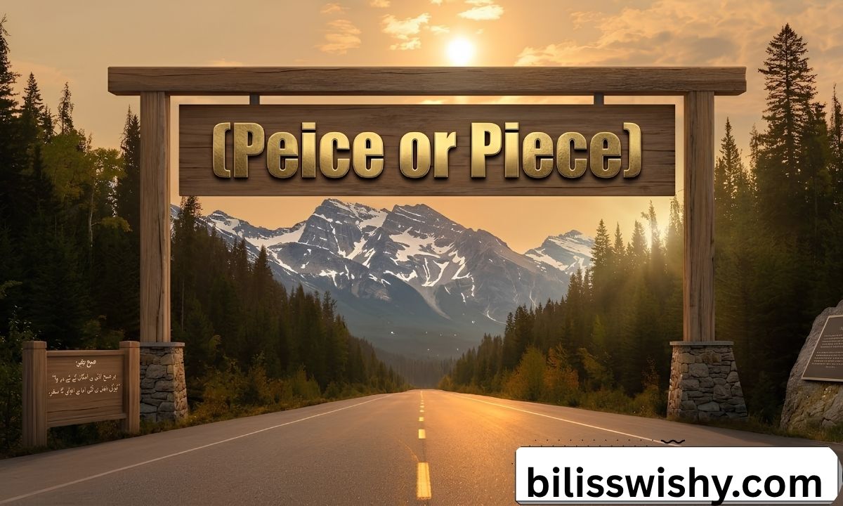 peice or piece