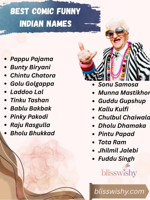 Best Comic Funny Indian Names