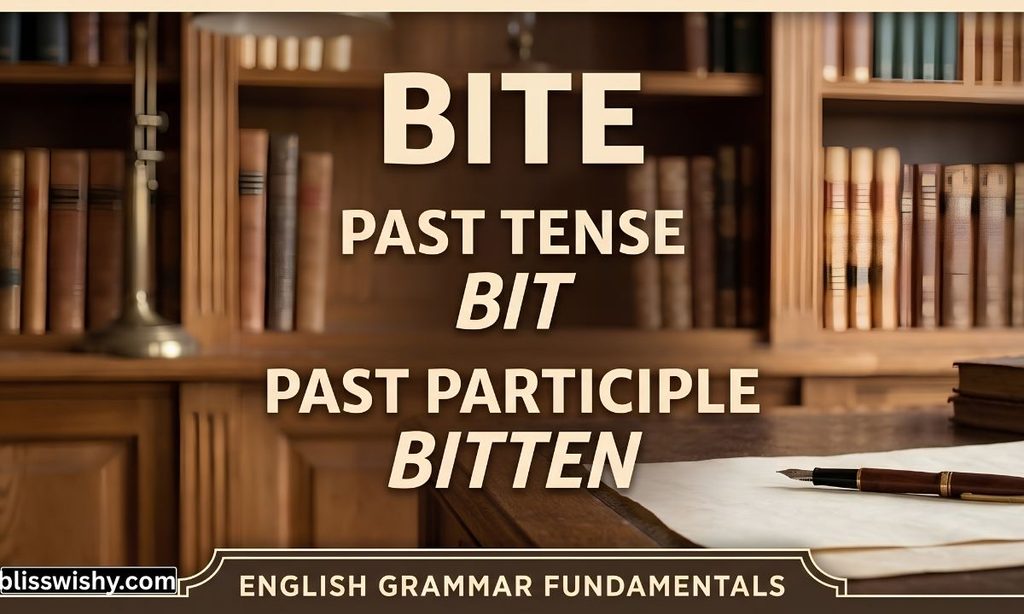 bite past tense and past participle