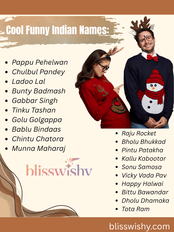 Cool Funny Indian Names