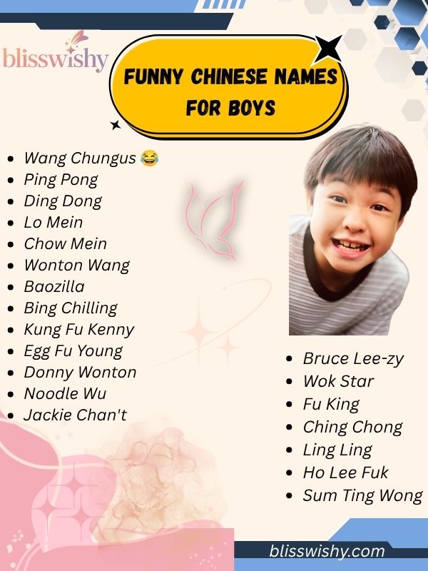 Funny Chinese Names for boys