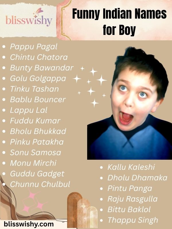 Funny Indian Names for Boy