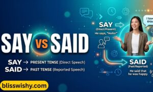 Say vs Said