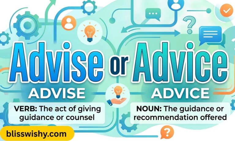 Advise or Advice