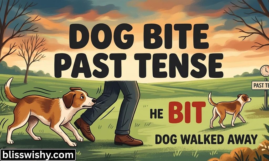 Dog bite past tense