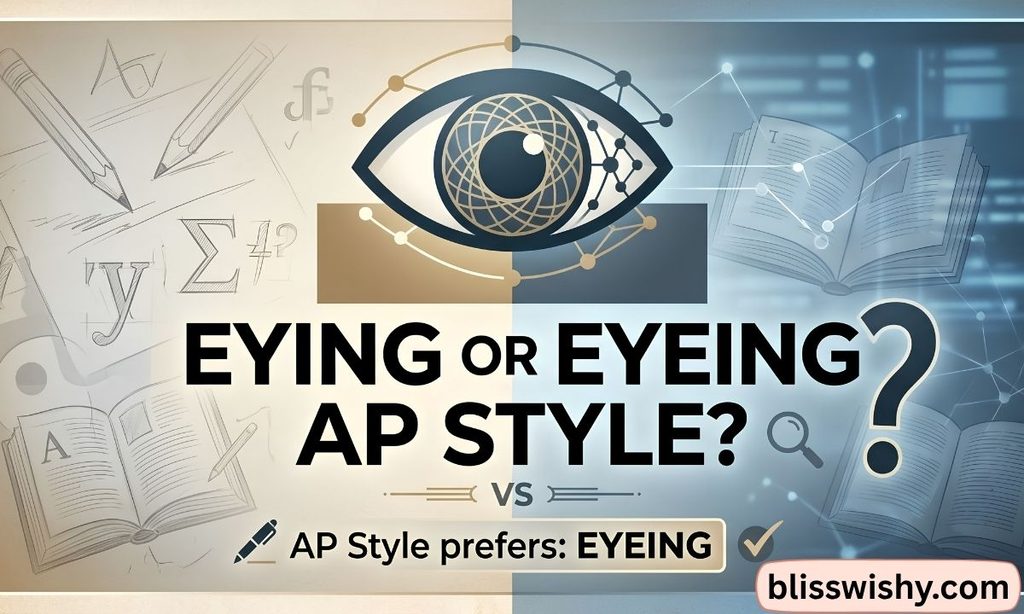 Eying or eyeing ap style