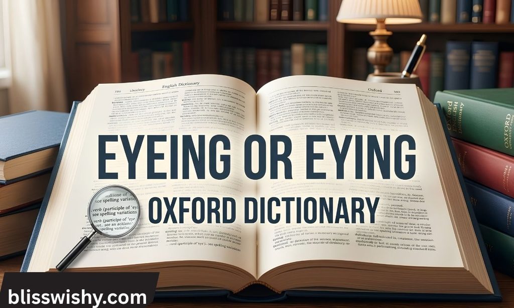Eyeing or eying oxford dictionary